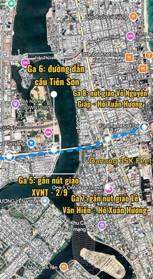 MÔ PHỎNG CÁC TRẠM DỪNG CỦA TUYẾN ĐƯỜNG SẮT ĐÔ THỊ LRT2 ĐÀ NẴNG.